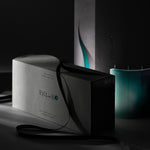 AQUA designer candle with ESCLUSSO branded packaging