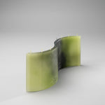 FORESTA forest green sculptural decorative candle object